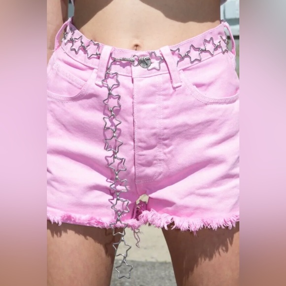 Brandy Melville Silver Star Chain Belt - Picture 6 of 11